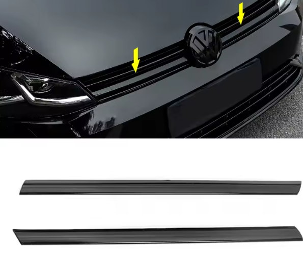 Gloss Black Front Grille Trim Strip - MK7 & MK7.5 Golf