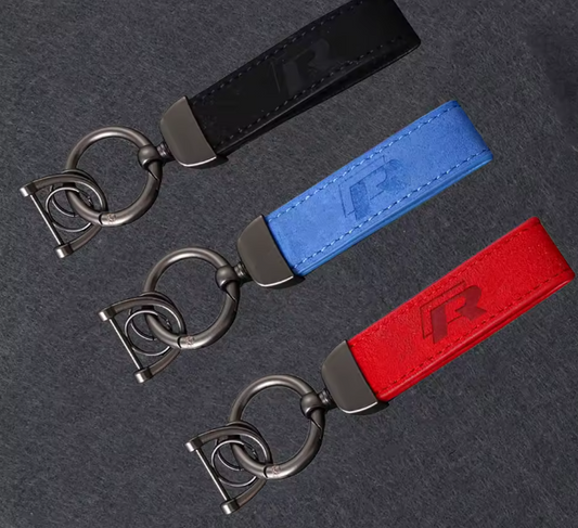 Metal & Suede Customised Keychain - For Golf GTI/ R
