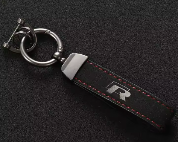 Metal & Suede Customised Keychain - For Golf GTI/ R