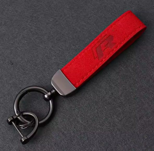 Metal & Suede Customised Keychain - For Golf GTI/ R