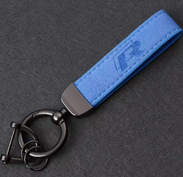 Metal & Suede Customised Keychain - For Golf GTI/ R